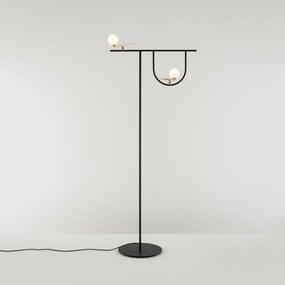 Artemide Yanzi stojacia lampa 1102010A, Led 20W, mosadz sklo, 192 cm
