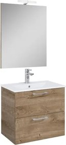 Ceramia Lea kúpeľňová zostava s umývadlom 61,5x55x41,7 cm dub LEASET60D