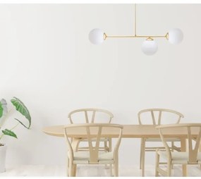 Luster na tyči FIRA 3xE27/60W/230V zlatá