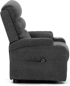 Polohovacie kreslo sivé, elektrické TV-S8348 GREY2