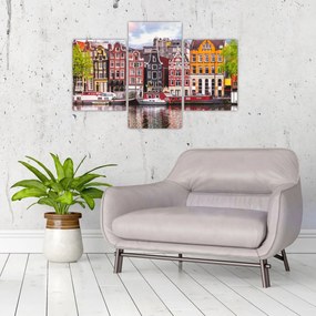 Obraz - Amsterdam, tanečné domy (90x60 cm)