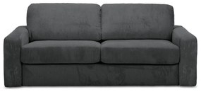 Tmavosivá menčestrová rozkladacia pohovka 195 cm Nona – Makamii