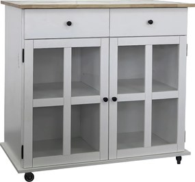 XXXLutz SERVÍROVACÍ VOZÍK, biela, 95/88/47 cm MID.YOU - Barový nábytok - 001713014701