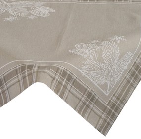 VIANOČNÝ GOBELÍNOVÝ OBRUS HOLLY 90X90 CM VZOROVANÝ