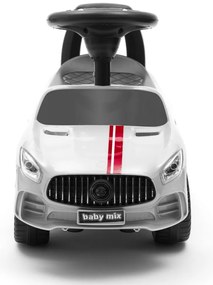 Baby Mix Detská odrážadlo so zvukom Racer, biela