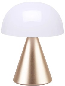 LED-lampa „Mina L Soft Gold", Ø 14, výš. 17 cm