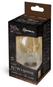 Toolight - LED žiarovka E-27 230V 5W 510lm Edison WOJ14459, teplé svetlo, OSW-05700