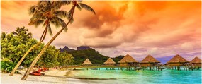 Obraz - Ostrov Bora Bora (120x50 cm)