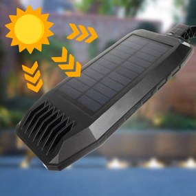 Toolight Toolight, LED solárna lampa so snímačom pohybu RSL018, čierna, OSW-10248