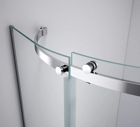 Polysan Polysan, THRON ROUND štvrťkruhová sprchová zástena 900x900mm, číre sklo, ľavá, TL2690-5005