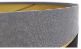 Luster na lanku SWING 1xE27/60W/230V čierna/šedá/zlatá