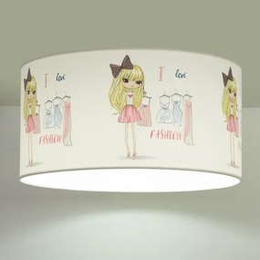 Detské stropné svietidlo GIRLS VIBES 1xE27/60W/230V priemer 40 cm Milujem módu