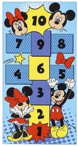 Koberce Breno Kusový koberec HOPSCOTCH Mickey a Minnie Pop-it, viacfarebná,80 x 160 cm