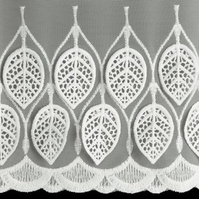 KRÁTKA ZÁCLONA NA PÁSKE NIRA 150X40 CM KRÉMOVÁ