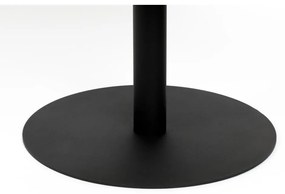 Kovový okrúhly konferenčný stolík v čierno-zlatej farbe ø 60 cm Snow – Zuiver