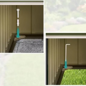 InternetovaZahrada Garáž pre robotickú kosačku 86x100x63 cm - zelená