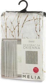 ZÁCLONA NA PÁSKE MELIA 140X270 CM VZOROVANÁ