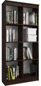 Regál R 80 cm 1 dvierka 6 poličiek wenge