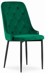 Zamatová stolička Dublin zelená