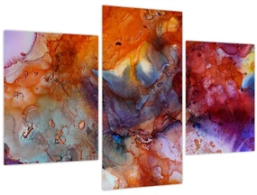 Obraz - Abstraktné atramentové umenie (90x60 cm)