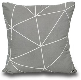 Kvalitex Obliečka na vankúš Nordic Grid sivá, 50 x 50 cm, 50 x 50 cm