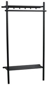 Čierna predsieňová zostava z dubového dreva Milford - Rowico