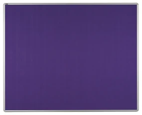 Textilná nástenka ekoTAB v hliníkovom ráme, 1500 x 1200 mm, fialová