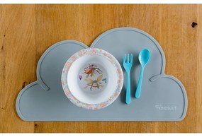 Tmavosivé silikónové prestieranie Kindsgut Cloud, 49 x 27 cm
