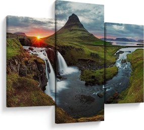 Obraz - Kirkjufell pri západe slnka (90x60 cm)