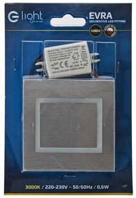 Schodiskové LED svietidlo Evra, 1x LED 0,6w, 3000k, s