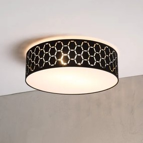 Stropné svietidlo ULLE 2xE27/15W/230V pr. 45 cm čierne