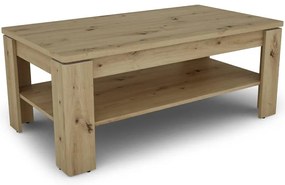 Konferenčný stolík Capannoli ct dub artisan/biela