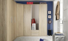 Sconto Rohová šatníková skriňa ALEXA