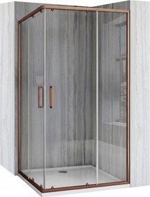 Rea City, sprchový kút 80x100cm + biela sprchová vanička, KPL-K6981