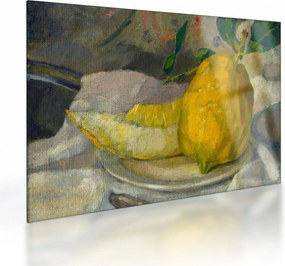Sklenený obraz - French 19th Century, Melon and Lemon, reprodukcia (70x50 cm)