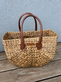 Plážová taška z vodného hyacintu, oblá Rozmery (cm): 43x18x30