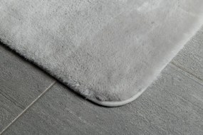 Gedy Gedy, FUZZY kúpeľňová predložka, 50x80 cm, 100% polyester, protisklz, sivá, 96FY508008