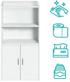 Malá kúpeľňová skrinka, biela