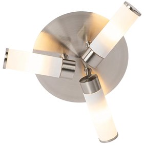 Moderné stropné svietidlo do kúpeľne oceľ 3-žiarovkové IP44 - Bath