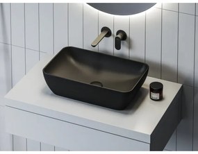 Ravak XJX0D150000 - Umývadlo na dosku CERAMIC SLIM 50x31 cm keramika/čierna
