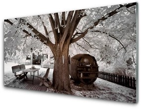 Obraz na skle Strom príroda 100x50 cm