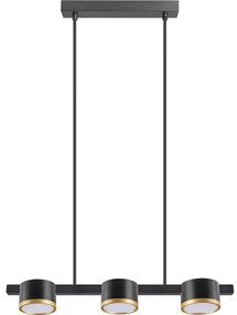 LED Luster na lanku MIRELLA 3xGX53/6W/230V čierna