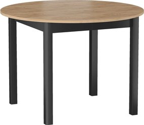 Vintino Jedálenský stôl ASTRON  102–144 cm – dub zlatý craft / čierna