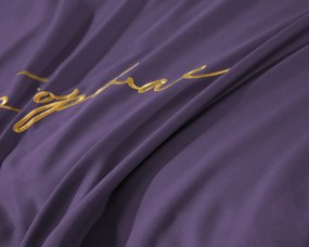 Dekorstudio Posteľné obliečky s výšivkou PBH-06 v fialovej farbe