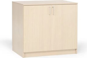 Drevená úložná skriňa THEO, 900x1000x470 mm, uzamykateľná, breza