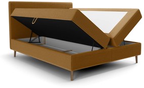 Jednolôžková posteľ 120 cm Napoli Comfort (karamelová) (s roštom, s úl. priestorom). Vlastná spoľahlivá doprava až k Vám domov. 1082513