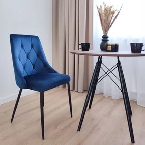Jedálenská stolička LINCOLN zamatová, granátová
