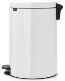 Biely nášľapný oceľový odpadkový kôš 20 l NewIcon – Brabantia