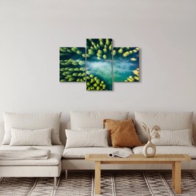 Obraz - Hmlou zahalený les (90x60 cm)