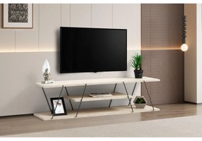 TV skrinka Canaz - Black, Travertine